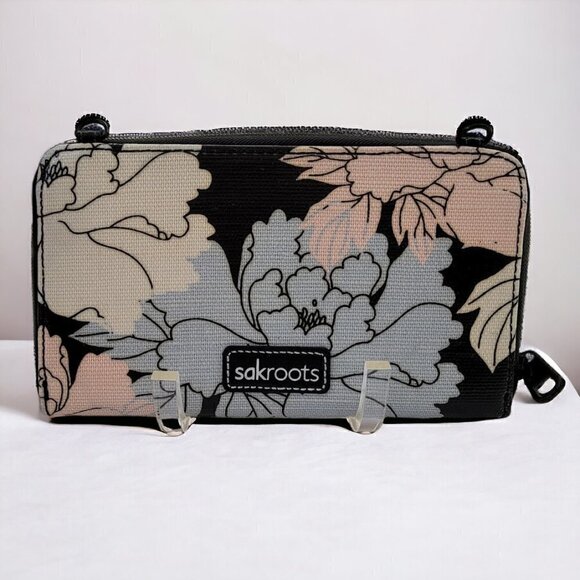 Sakroots Blue Cream Clutch Wallet - Picture 1 of 9